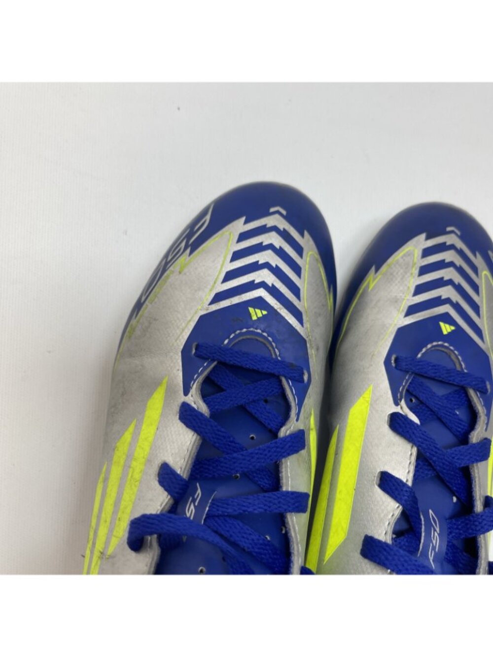 Adidas F50 Club FG/MG J Messi Youth Kids 5 Soccer Cleats Silver Blue IH0926 - Picture 10 of 13